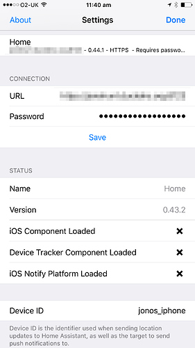Ios Components Not Loading Under Settings Home Assistant Companion For 