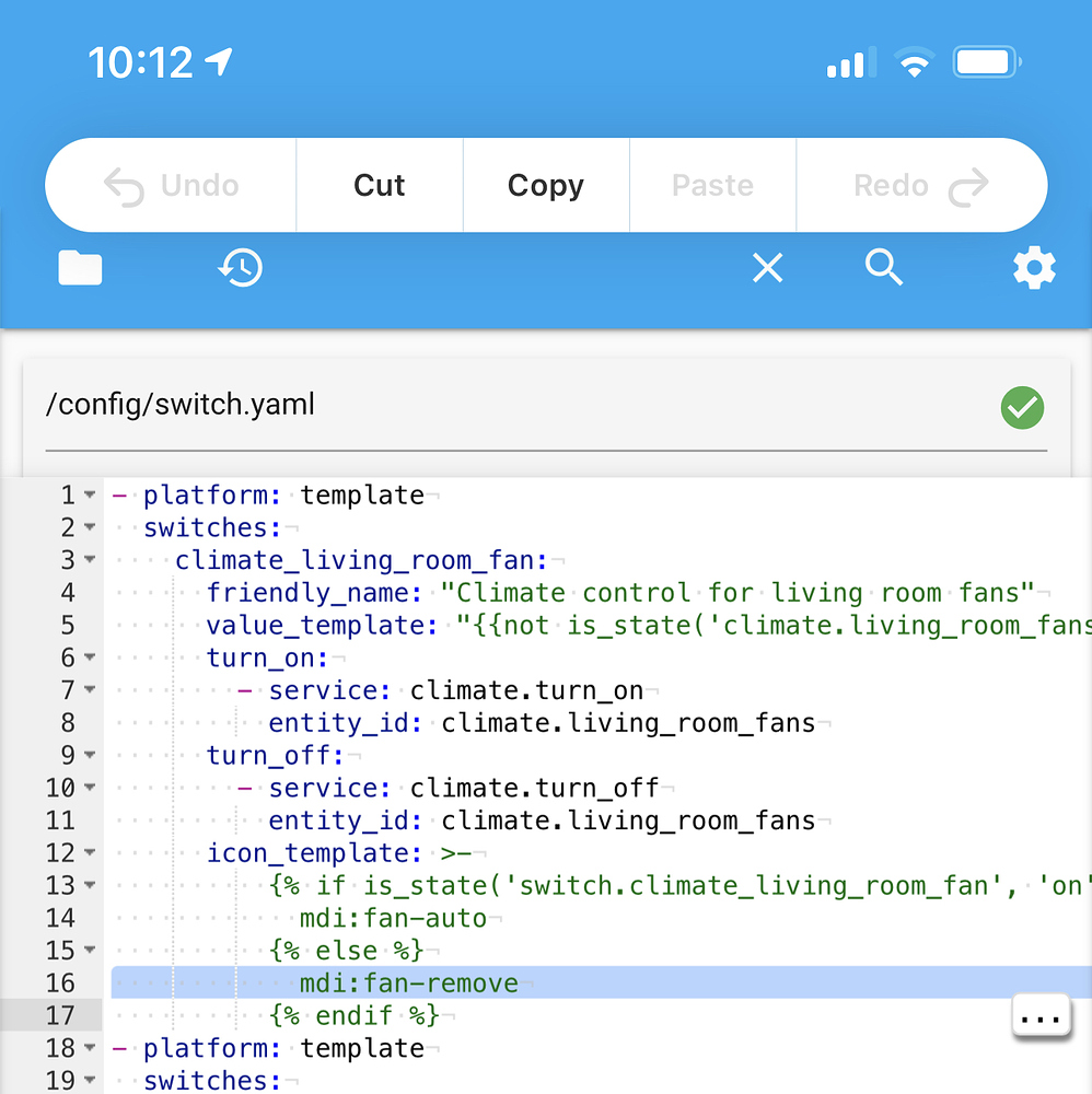 Copy And Paste In The File Editor Is Not Possible In IOS
