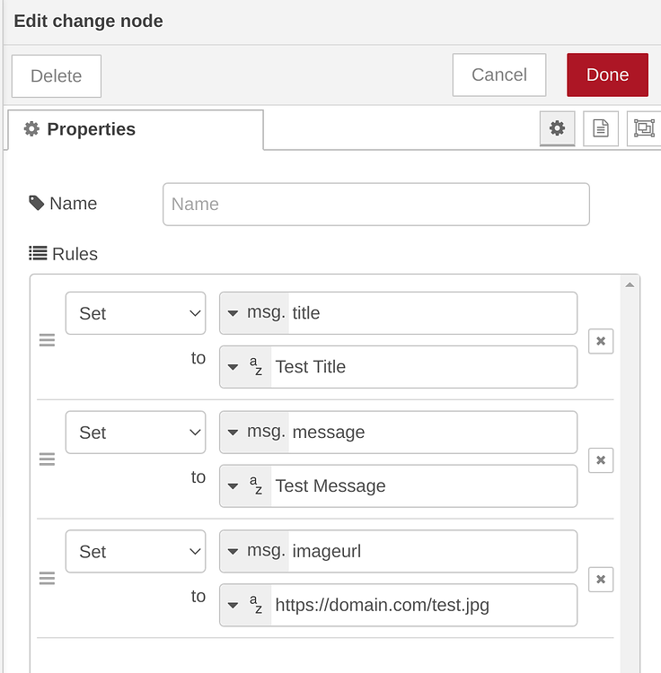Help with simplification of Node Red Mobile App Notifications - Node ...