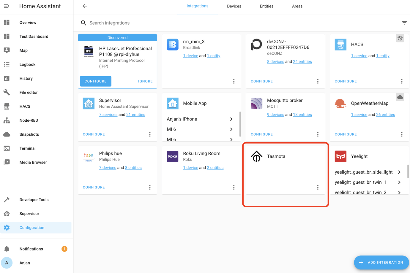 Tasmota Integration not detecting devices - Configuration - Home ...