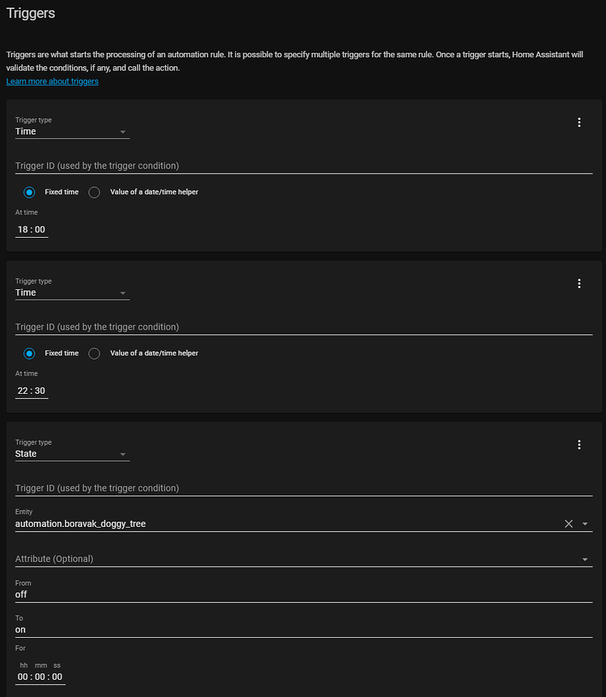 Automation enable/disable as a trigger not working? - Home Assistant OS ...