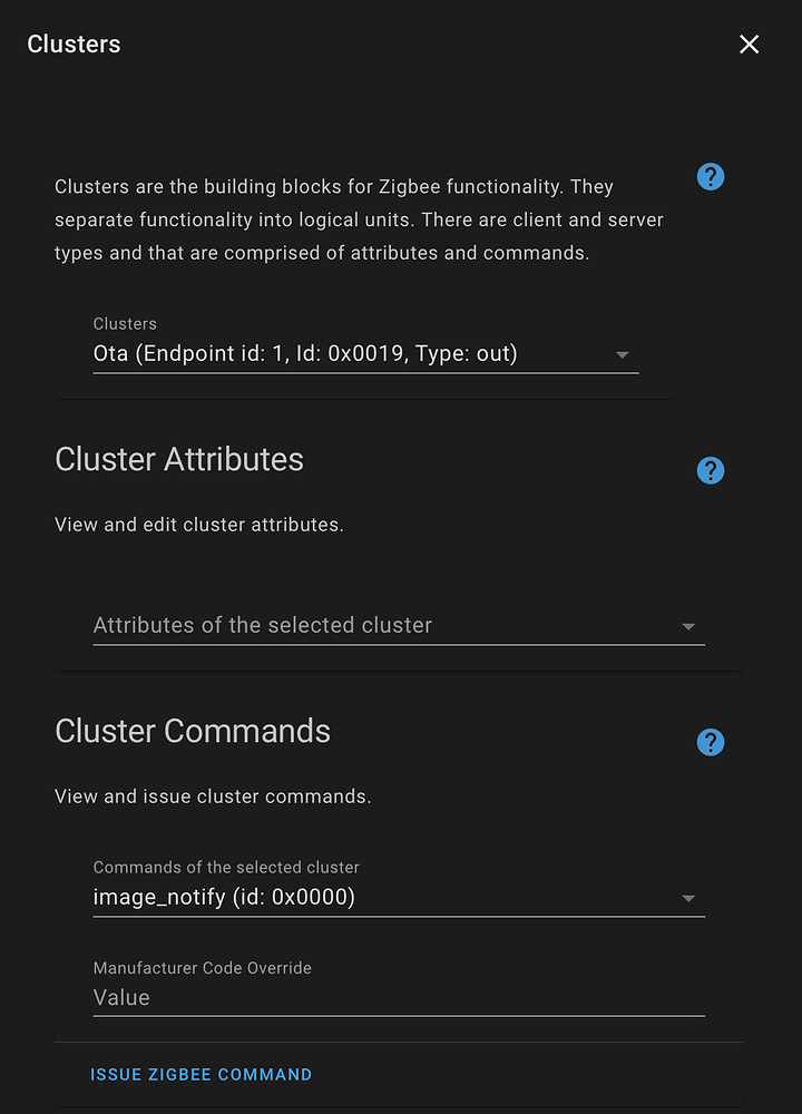 Upgrading Hue dimmer with ZHA OTA - Zigbee - Home Assistant Community