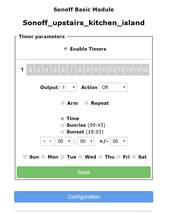 Help me create a simple switch schedule Configuration Home