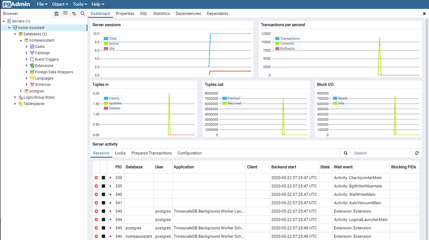 Home Assistant Addon PostgreSQL + TimescaleDB Share your Projects