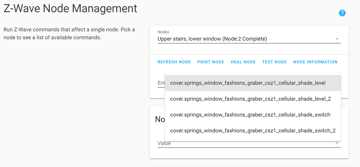 Springs Window Fashions (Somfy) covers Configuration Home Assistant