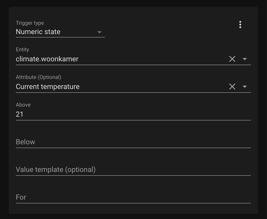 Trigger automation when temperature is above 21 - Configuration - Home ...