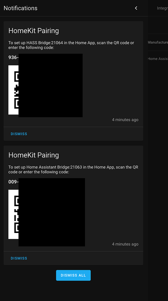 HomeKit Pairing HASS Bridge vs Assistant Bridge Configuration Home