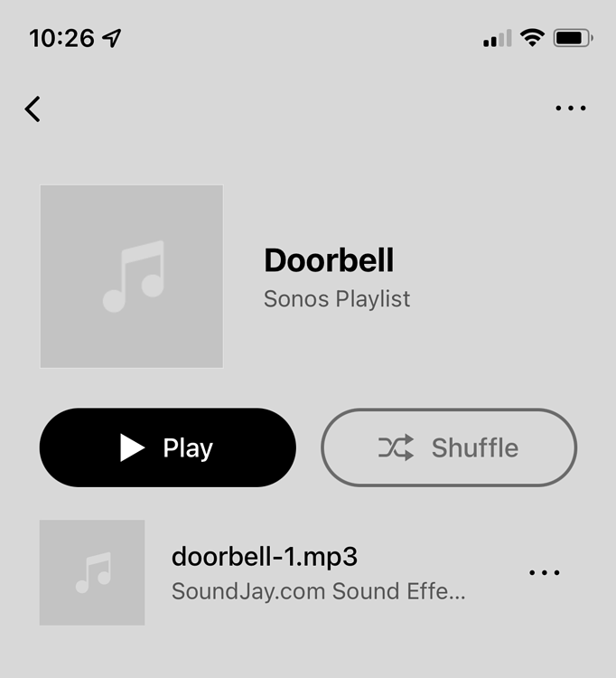 SONOS doorbell sound trough local mp3 file. Script + automation done