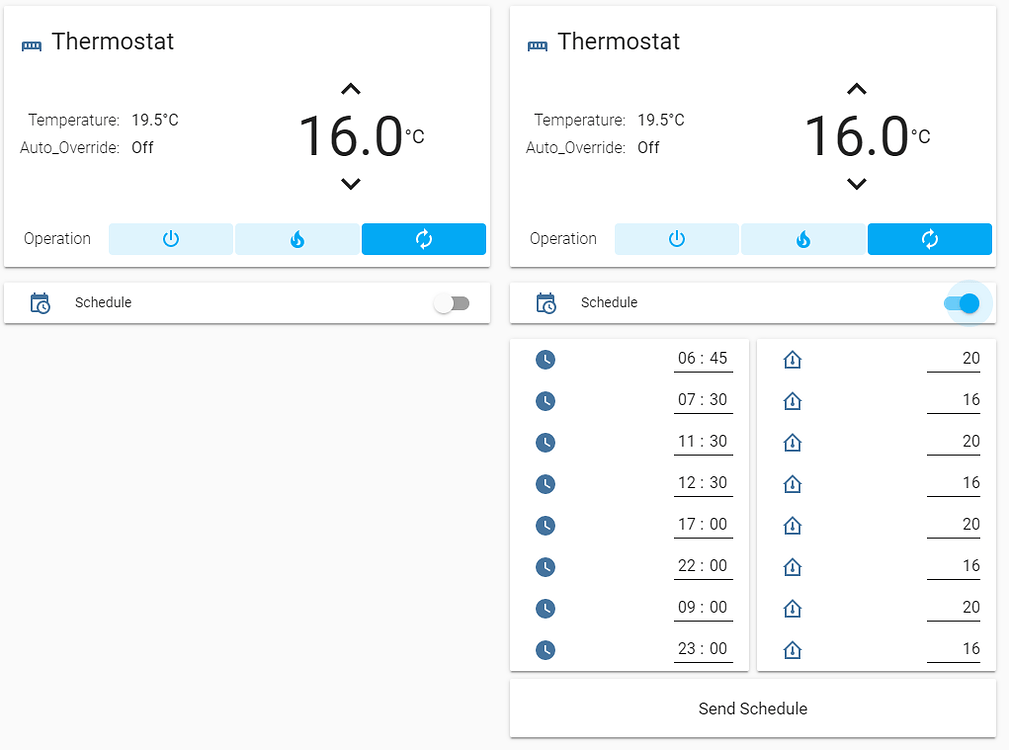 Beta for Hysen thermostats powered by broadlink Share your Projects