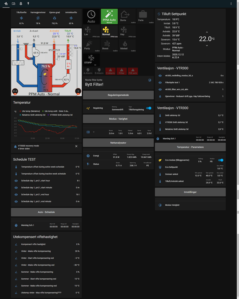 Systemair SAVECare Ventilation unit Feature Requests Home Assistant