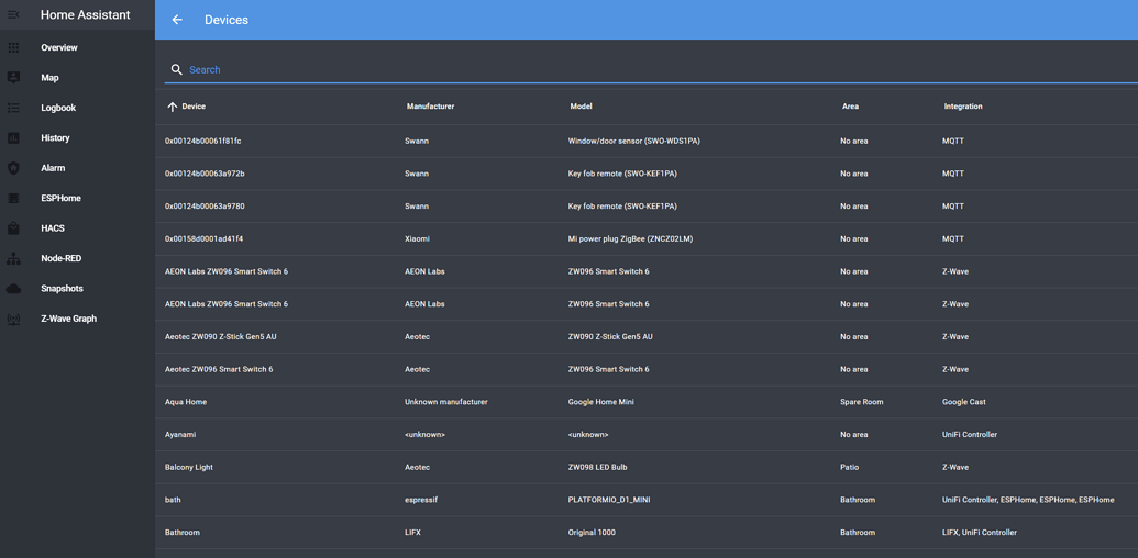 "Devices" not showing up Configuration Home Assistant Community
