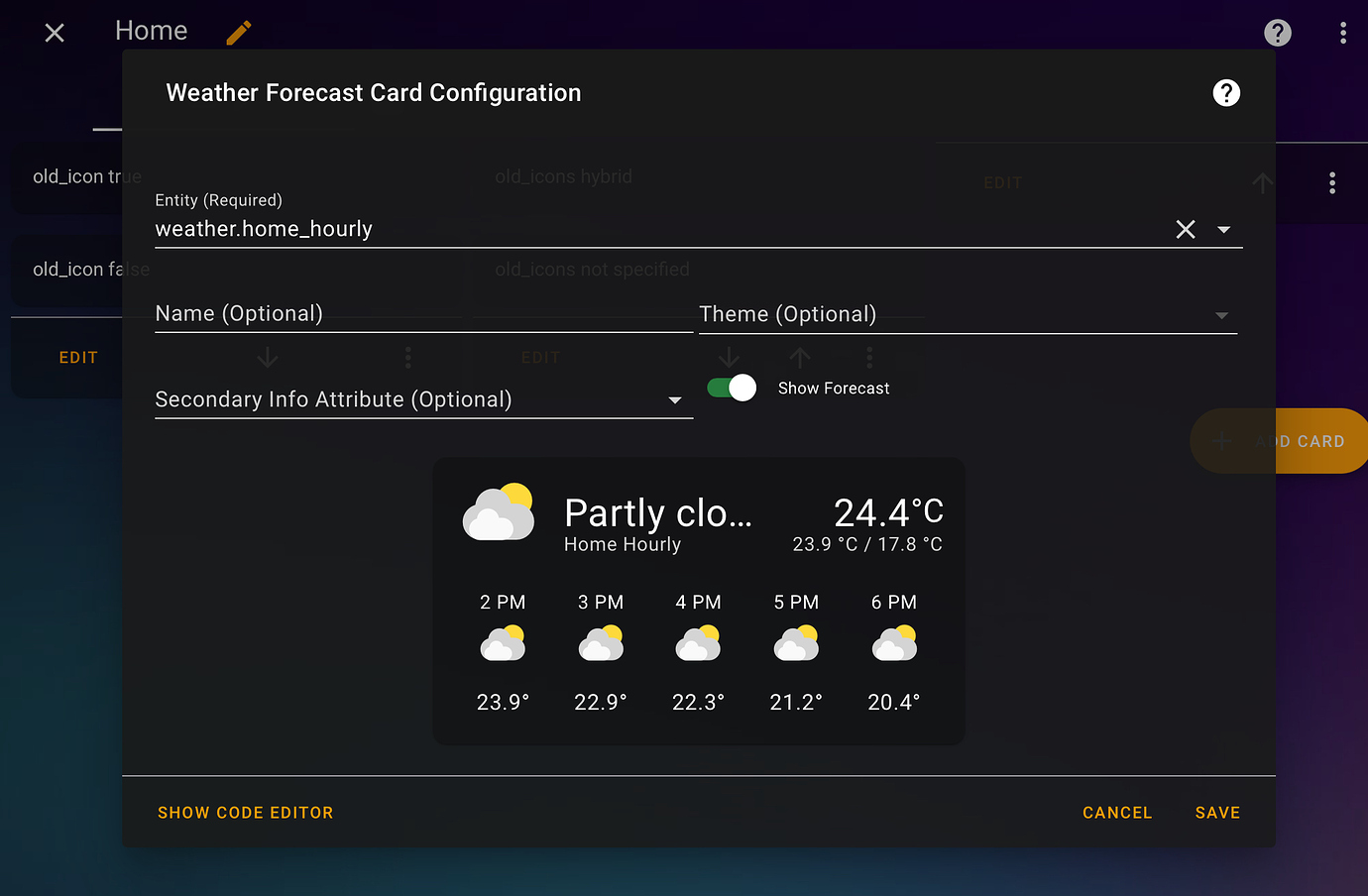 Template for weather.home_hourly Configuration Home Assistant Community