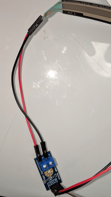 Bed occupancy sensor = Force sensing resistor (FSR) + Raspberry Pi Zero ...