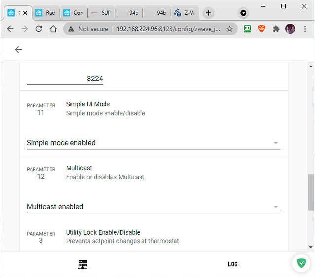 Radio Thermostat CT80 Cannot Set Temperature at Unit Hardware Home