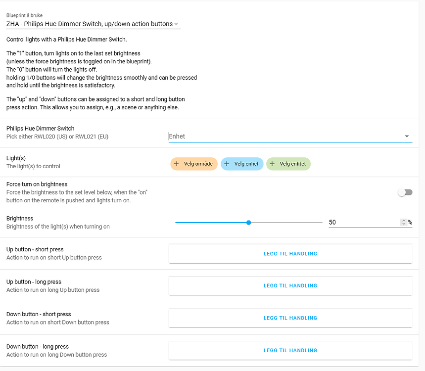 Another ZHA Philips Hue Dimmer Switch blueprint Blueprints Exchange Home Assistant Community