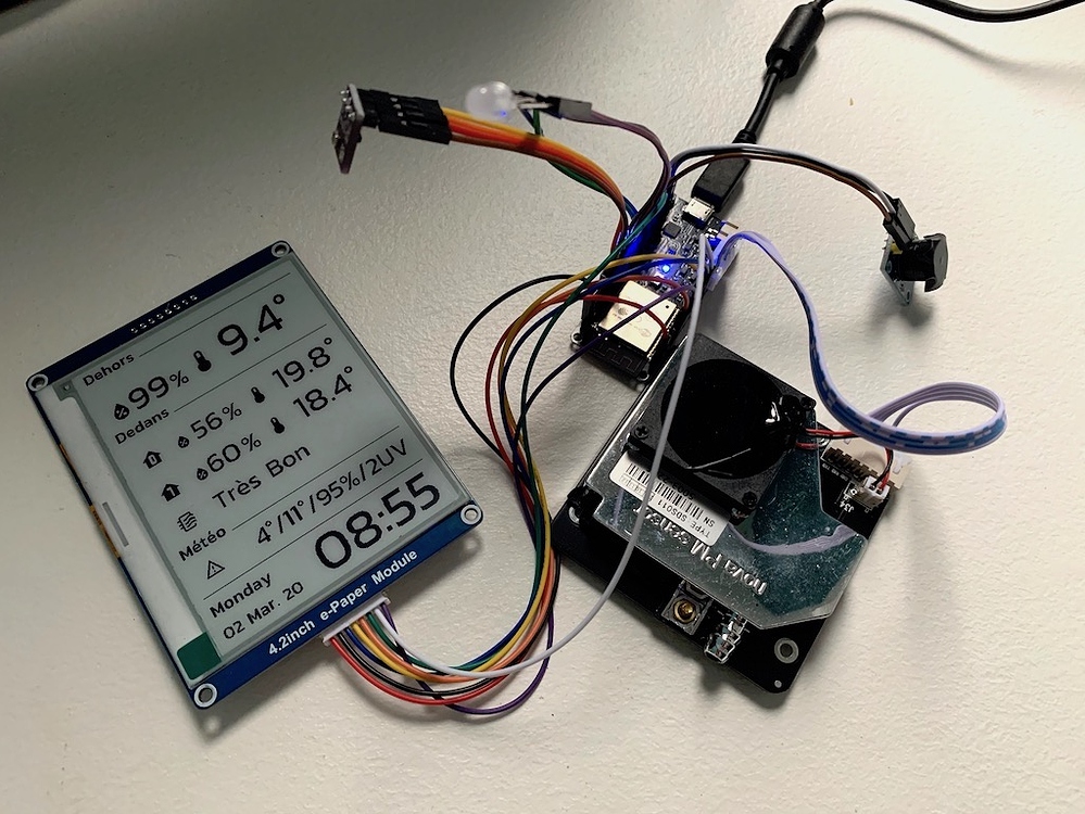 Air Quality Sensors + EInk Display using ESPHome Share your Projects