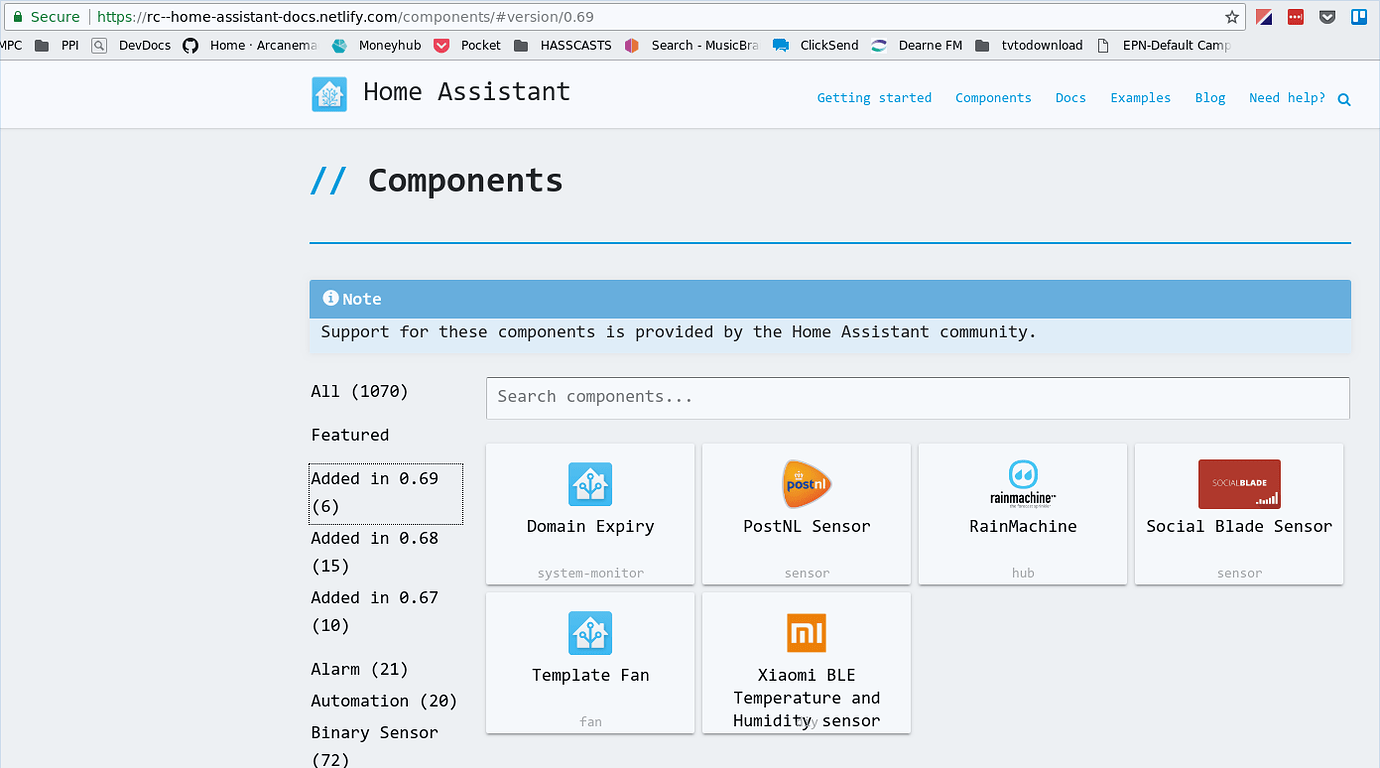 Some Awesome updates to 0.69 :-) - Third party integrations - Home ...