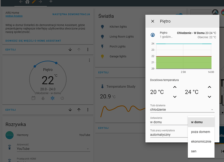 Generic thermostat, thermostat card and away_temp Configuration
