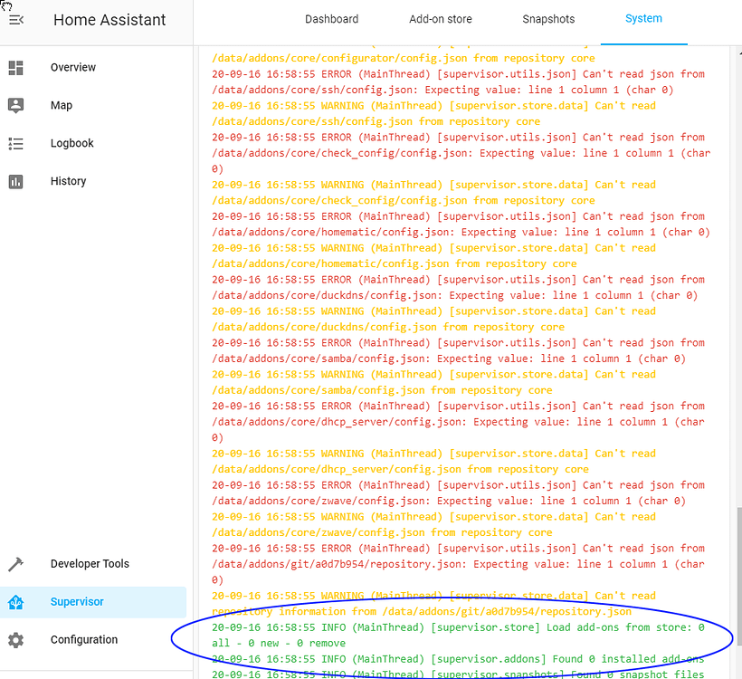 Supervisor Can’t read repository information from /data/addons/git