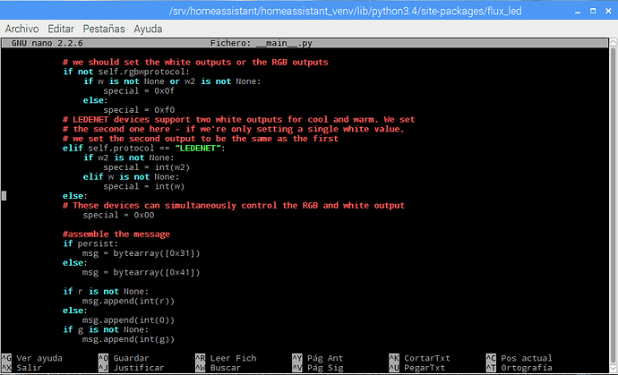HOME ASSISTANT OLD FLUX_LED