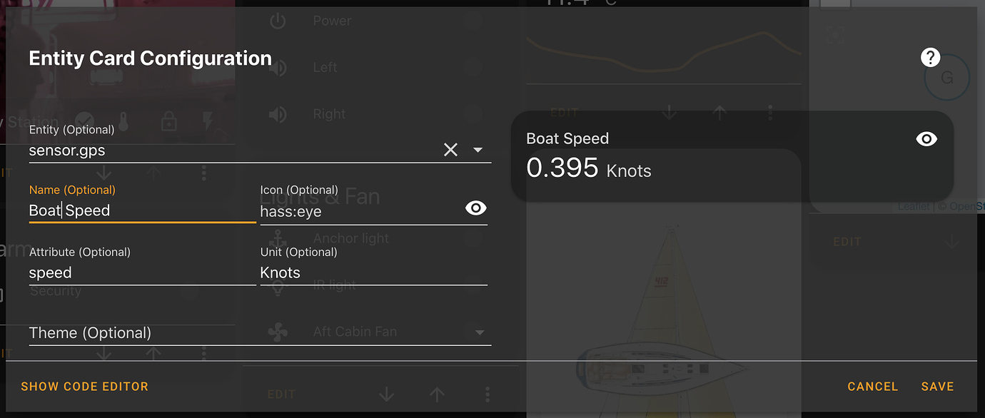 How to access GPS data, such as speed Home Assistant OS Home