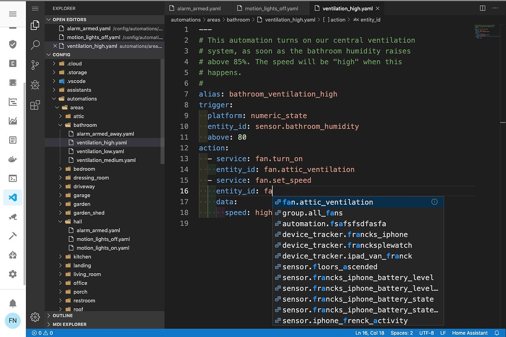 Vscode with indent rainbow - Configuration - Home Assistant Community