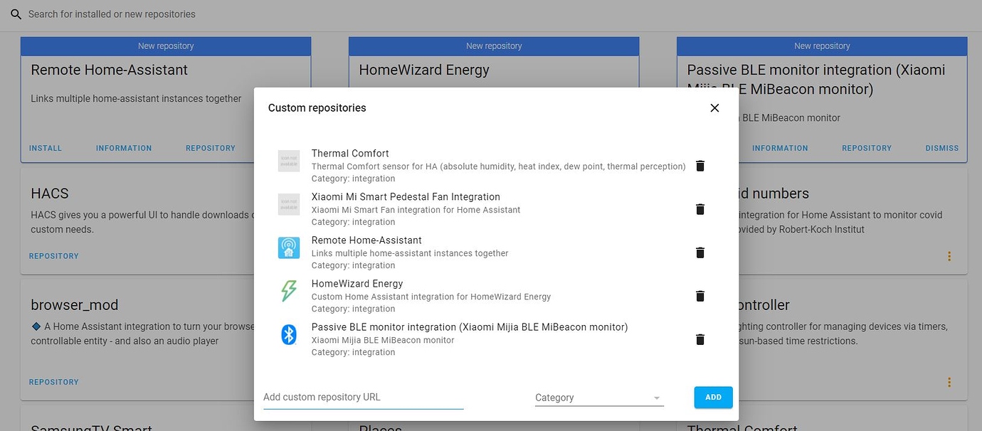 HACS Integrations keeps showing new repository Remote Home Assistant ...