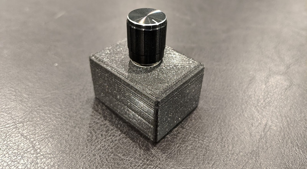Wireless rotary encoder volume control with 3D printed case Share