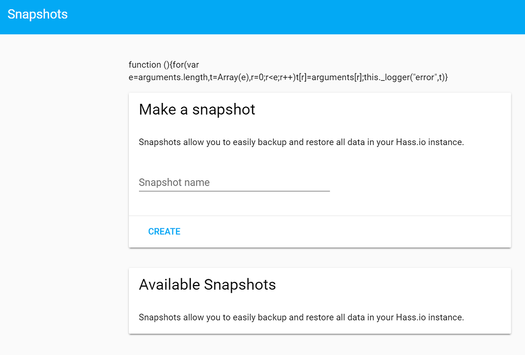 Snapshot error? Home Assistant OS Home Assistant Community
