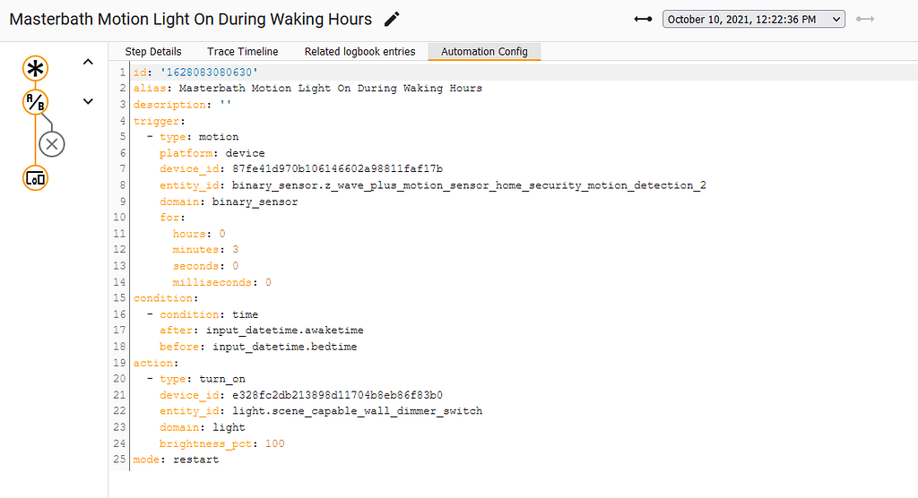 Motion activated light Blueprint with time conditions not working for
