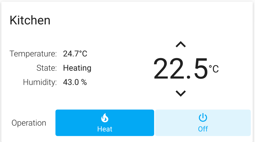 Lovelace Simple thermostat card Lovelace & Frontend Home Assistant