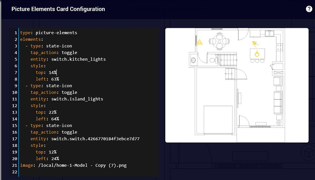 Picture Elements Card Configuration Home Assistant Community