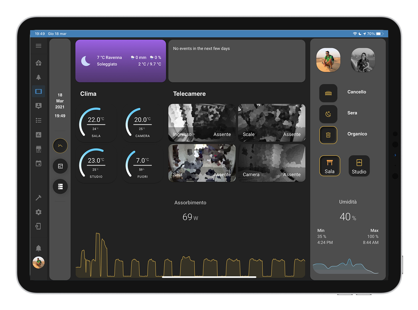One More Lovelace Tablet UI Lovelace Frontend Home Assistant 