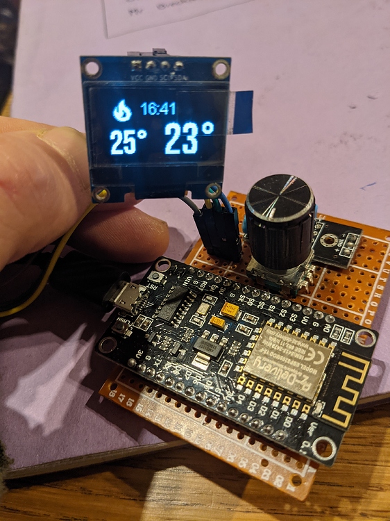 Using Rotary Encoder to control HA Thermostat temp from ESPHome