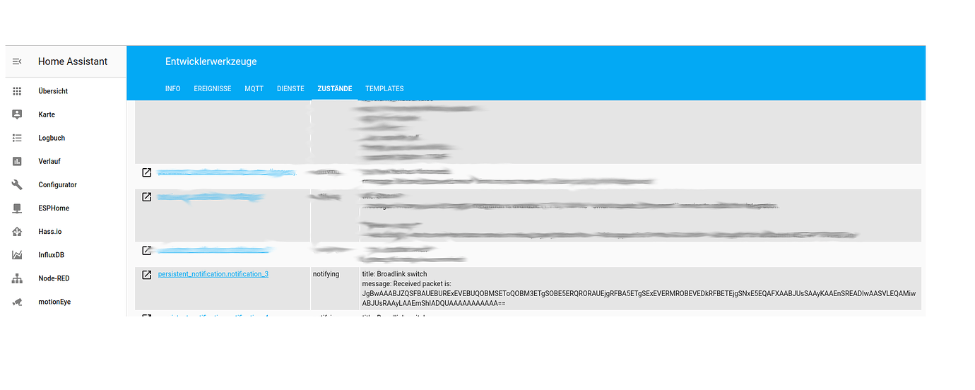 Learning IR codes from broadlink switch - Configuration - Home ...