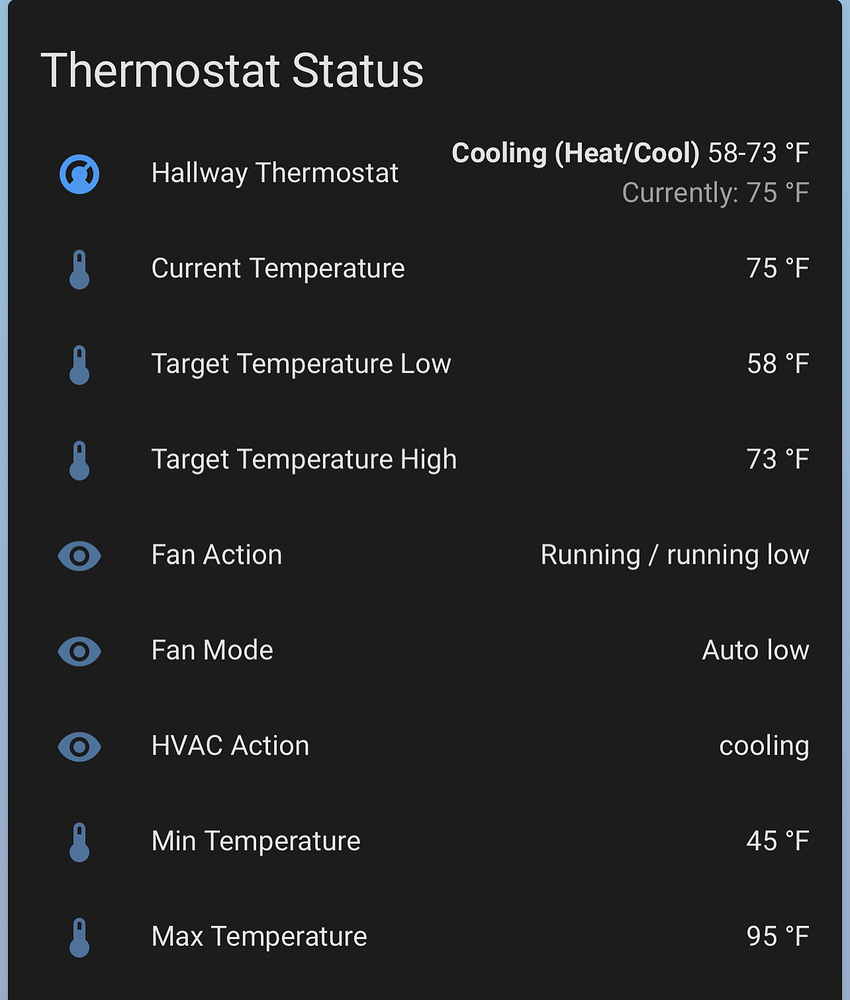 GoControl ZWave thermostat show active state? Configuration Home