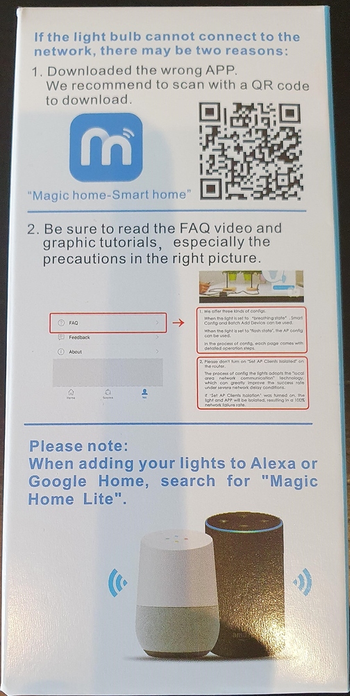 Integration for Broadlink Magic Home Light Bulb Feature Requests