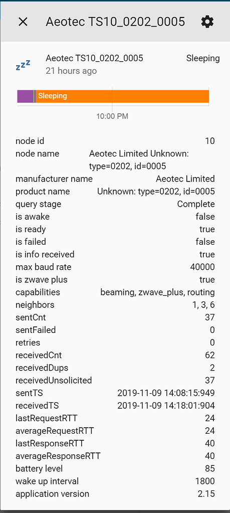 Aeotec Tri Sensor Problems Configuration Home Assistant Community