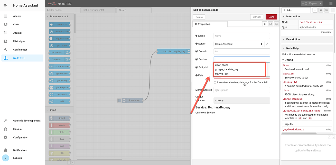 Amazon Polly don't show on home assistant Script or nodered