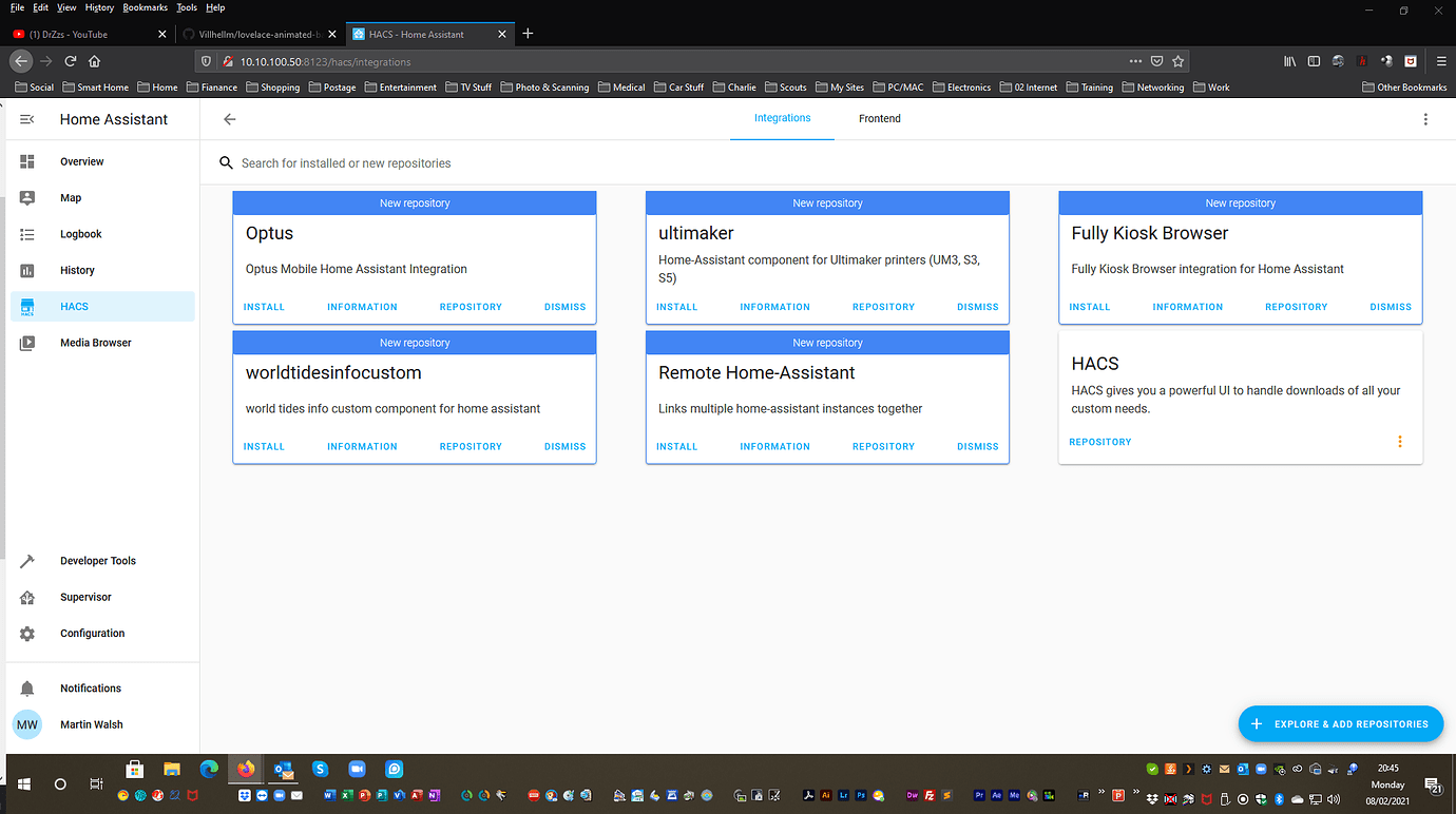 Issue installing HACS Configuration Home Assistant Community