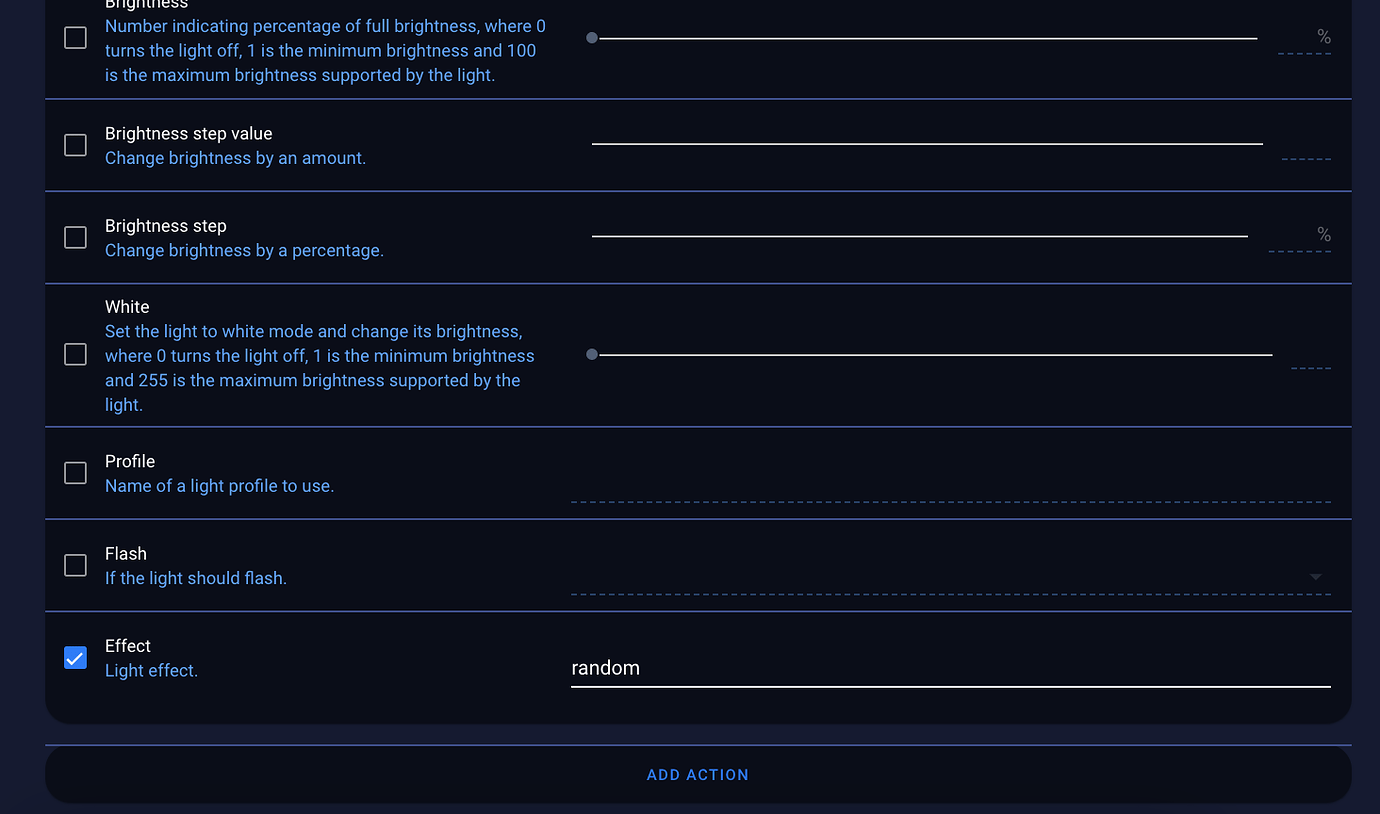 Wled Random effects Configuration Home Assistant Community
