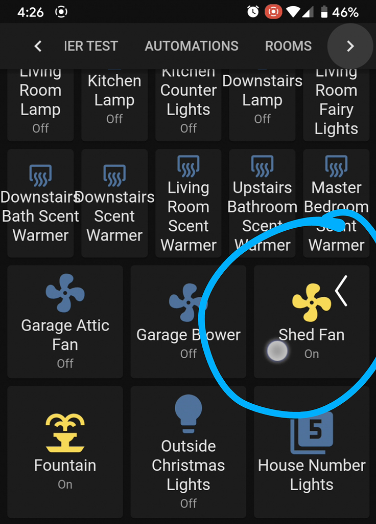 Android App Activates Card Button with Back Gesture - Home Assistant