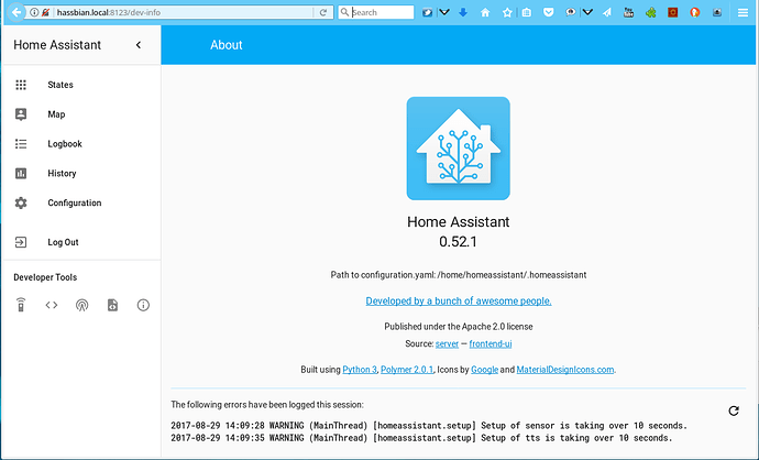tsh-home-assistant-gui