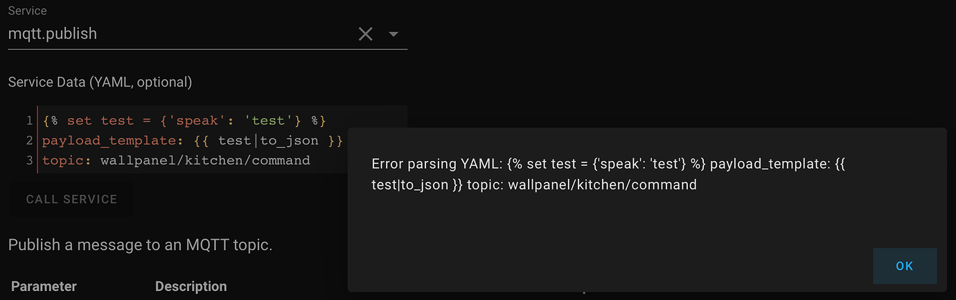 Formatting JSON for MQTT Publish call - Configuration - Home Assistant ...