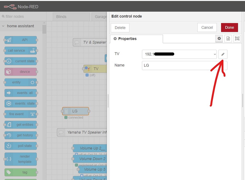 Useing node red to press a button inside a 3rd party node? - Node-RED ...