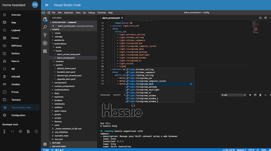 Home Assistant Community Add-on: Visual Studio Code - Home Assistant OS ...