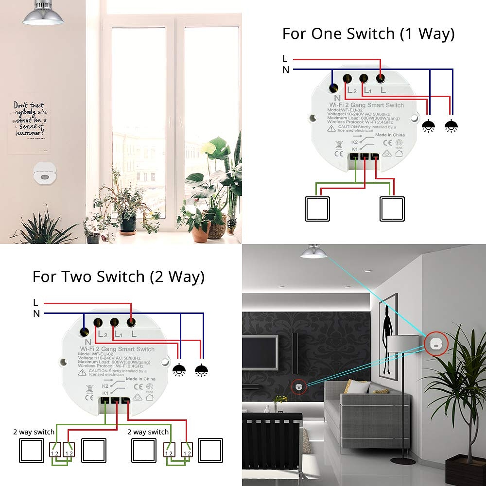 2-gang in-wall switch reverse working when switched by zigbee