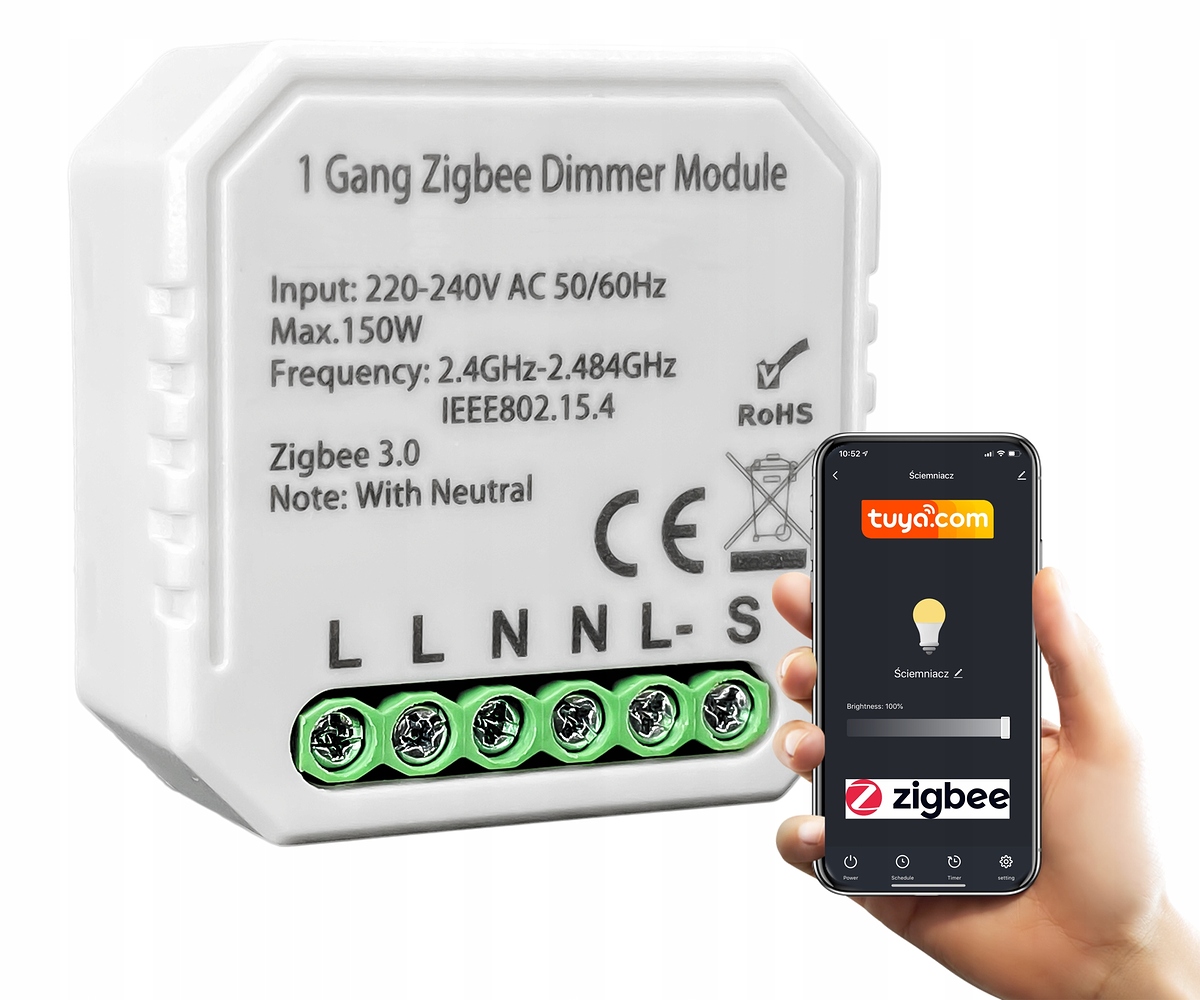 Zigbee inwall switches, dimmers and roller shutter
