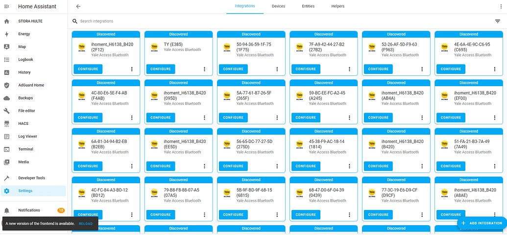 Finding offline key using August integration for use with the Yale ...