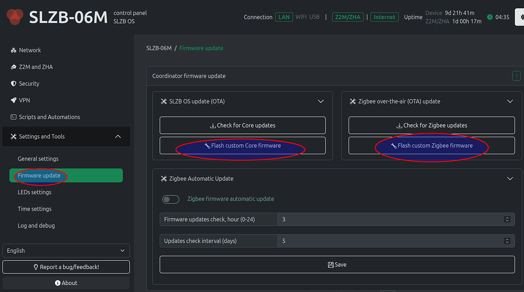 SLZB-06 2025 setup issues, cant pass onboarding page, herdsman